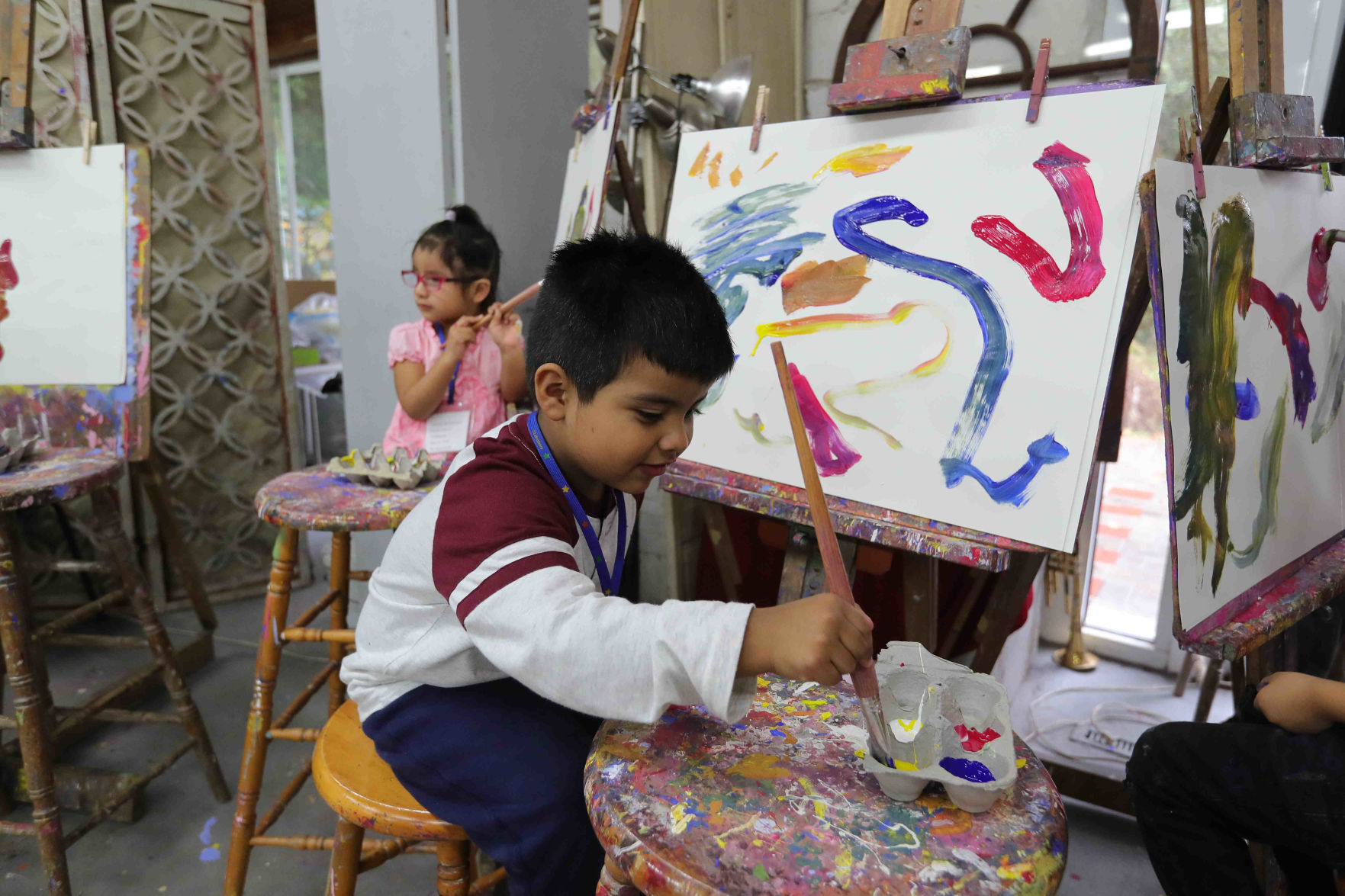 Gateway Head Start of Vineland hands on art experience at The Barn Studio of Art